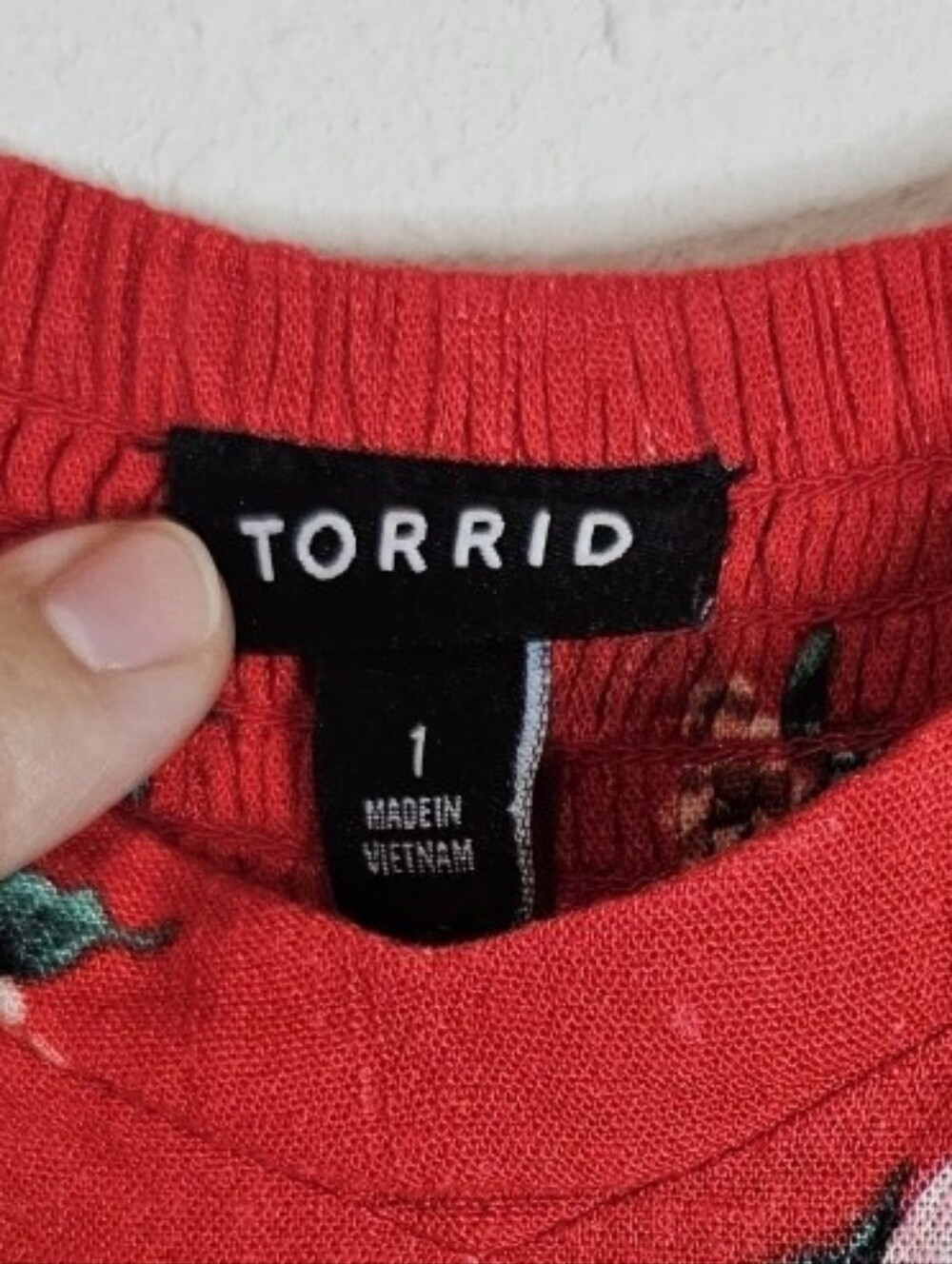 Torrid Women Floral Fit/Flare Dress Plus Size 1X Coral Midi Fairy Summer Travel - Picture 6 of 14